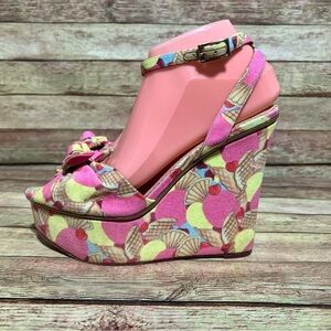 Charolette Olympia Ice Cream Wedge Heels